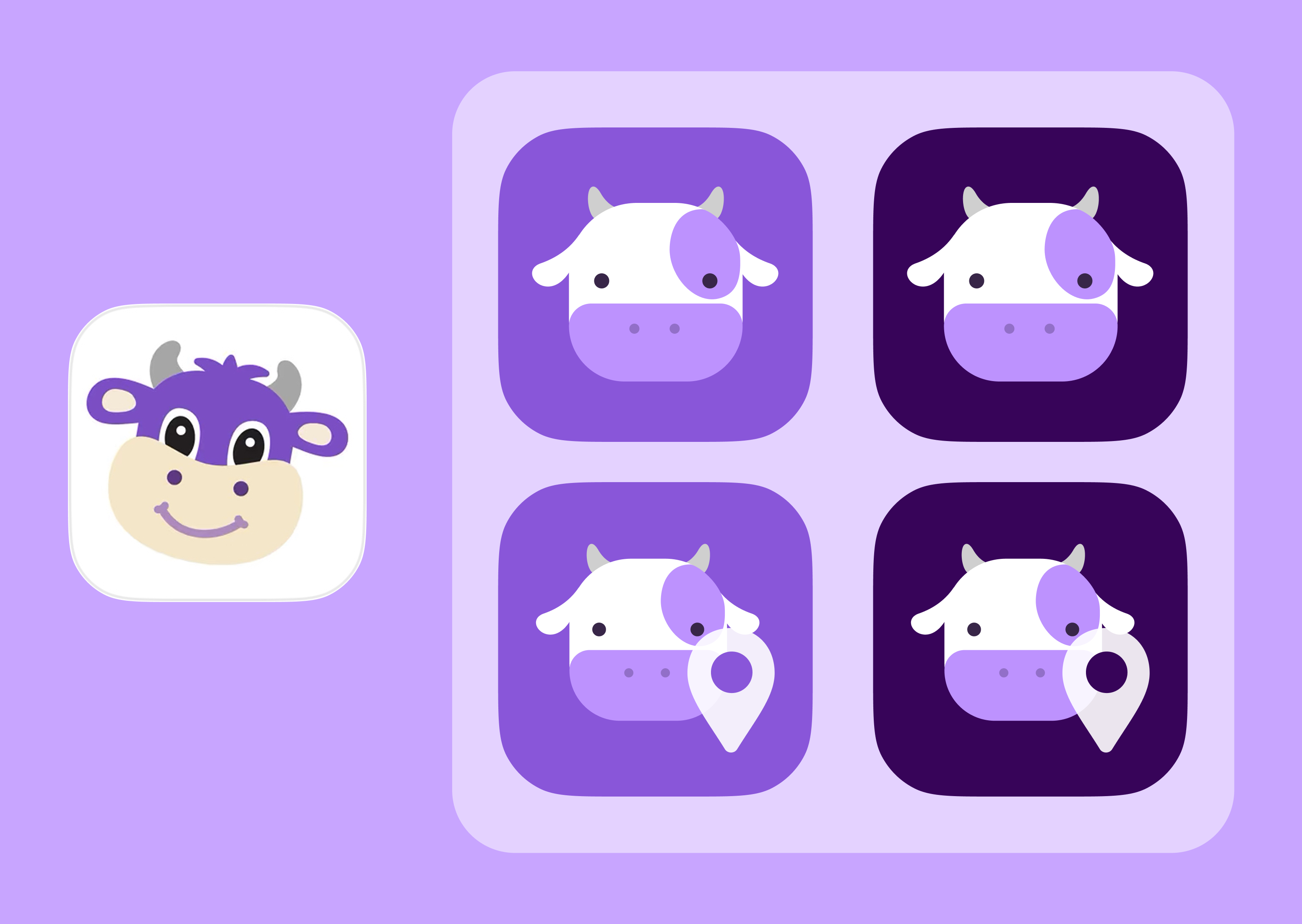 HappyCow App Logo Redesign branding graphic design logo ui