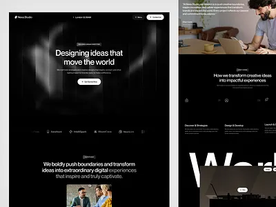 Nexa Studio. Agency Website agency agency website creative studio landing page marketing agency portfolio web web design webflow template website