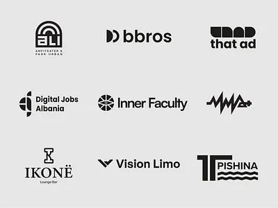 Logos vol 1 brand branding design graphic design logo typography vector