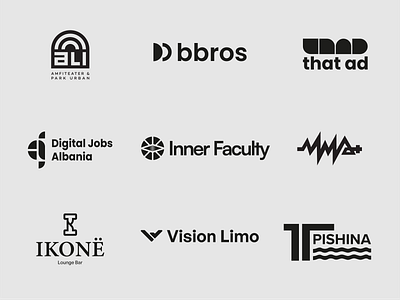 Logos vol 1 brand branding design graphic design logo typography vector