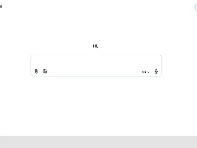 AI Chat bot prompt ai animation branding chat bot design llm mockup motion graphics prompt rive screen ui ui design vector