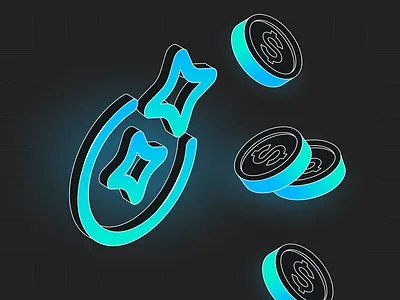 Smarter investing powered by AI ai crypo finance graphic design hero illustration investing minimal modern money trade trading