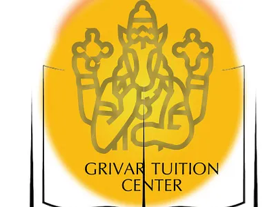 Grivar Tuition Center Logo book colorgradient ethinic figma graphic design higreevar logodesign study tuitioncenter unique