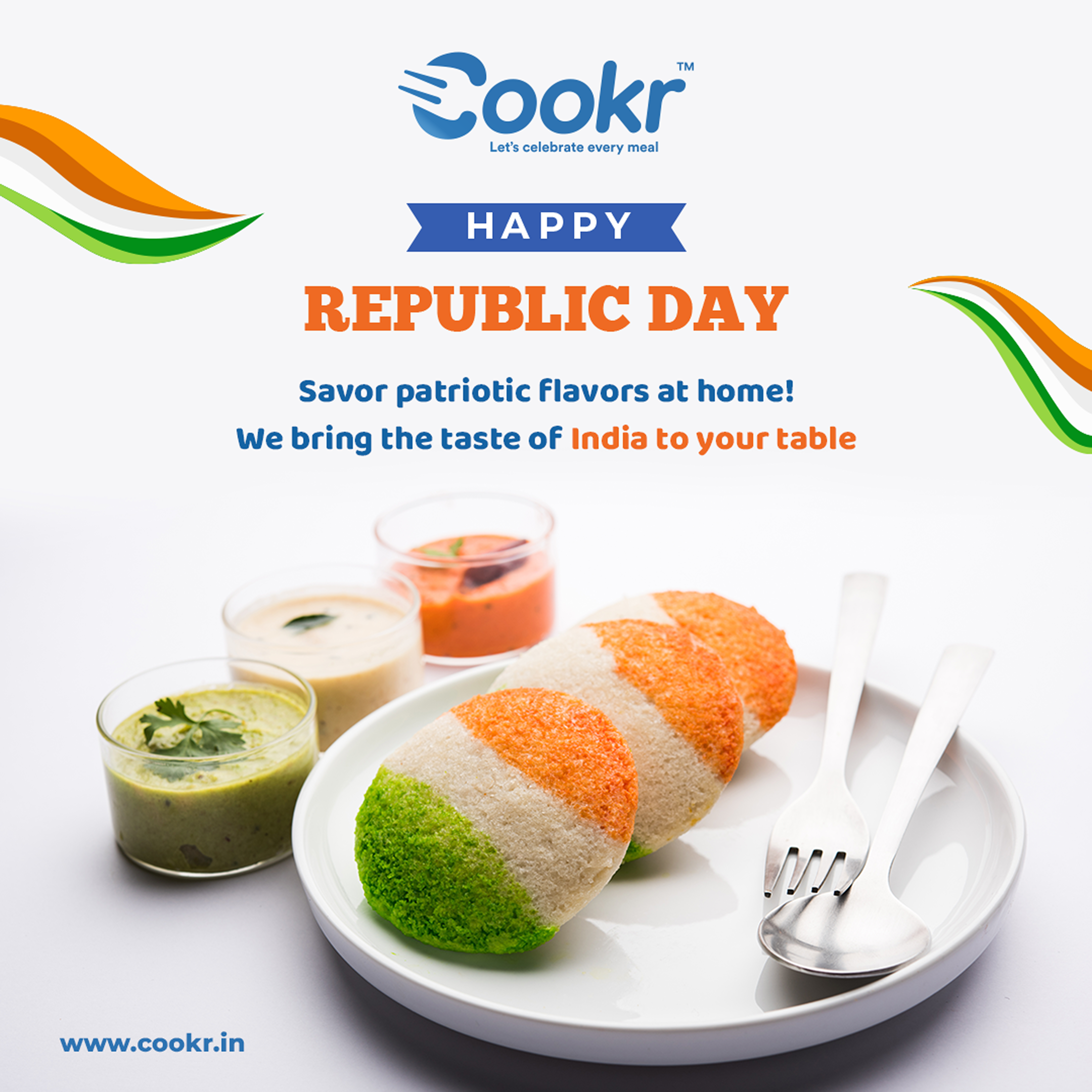 Republic Day - Cookr branding graphic design