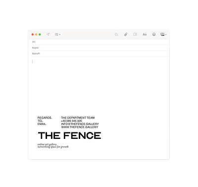 The Fence Mail apple clean email email design logo logo design macbook mail minimalism the fence typography