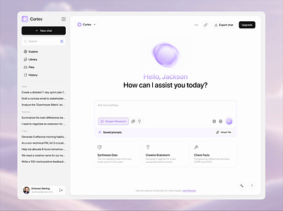 AI ChatBot UX/UI Design ai ai assistant ai communication ai workflows chatbot chatbot design chatbot ui chatgpt chatgpt redesign machine learning ui product design saas saas ui smart assistant startup talk with ai ui