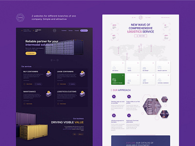 2 websites for logistic company web web design website