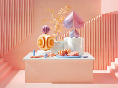 3D Composition 3d 3dart 3ddesign 3dillustration 3dmodeling art c4d cinema4d design icon illustration redshift render ui