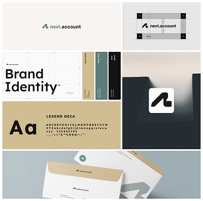 Next Account Brand Identity brand identity branding logo 2025 logo and branding logo branding logo guideline logo monochrome logo monospace social media ig social media posts