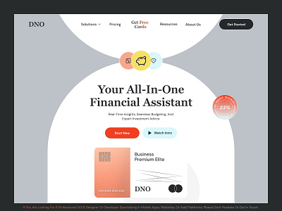Fintech Landing Page clean ewallet finance financial fintech landing page modern saas saas website startup web design website