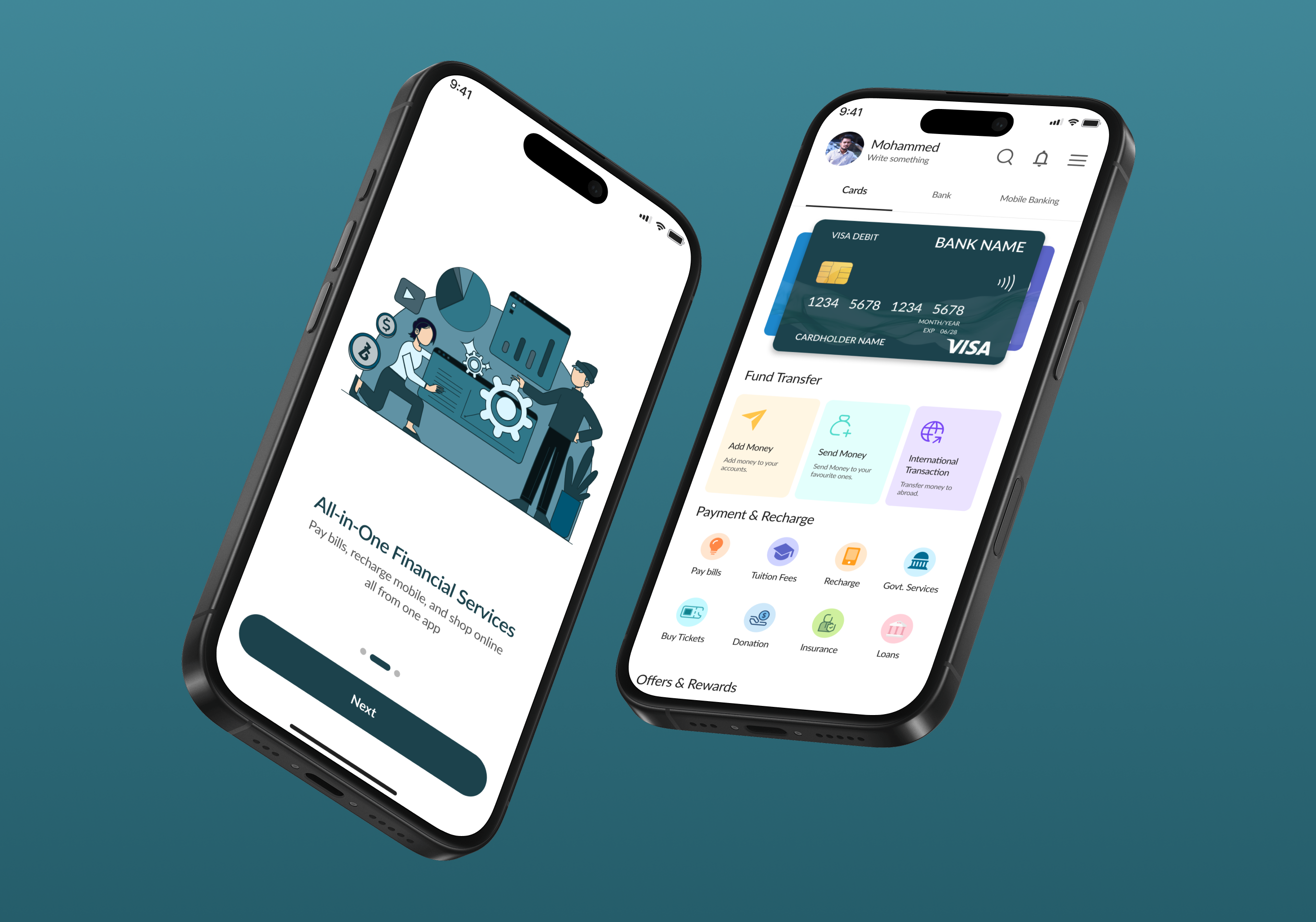 UNIPAY - Digital Wallet App app case study digital wallet home screen mobile banking money management money menagemen onboarding screen product design uxui