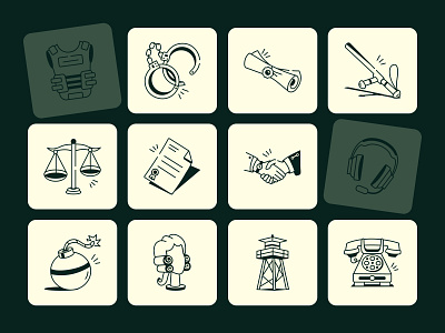 Court Drawing Art Set clipart