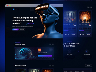 Web3 Gaming IGO Launchpad agency ai business clean creative design gaming igo launchpad marketing meta ui ux design web3