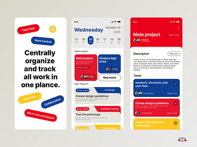 tracking work app appconcept designinterface productivitydesign ui