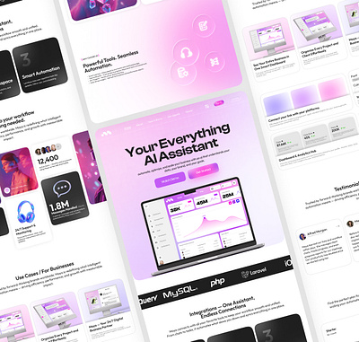 Maya Ai | Ui/Ux | 2025-2026 ai ai assistant app clean figma futuristic graphic design identity innovative uiux design web web design