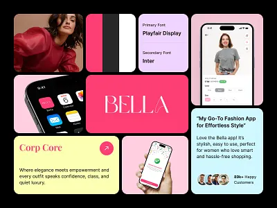 Bella — A Chic and Modern Fashion App appui branding cleanui designcommunity designinspiration designshowcase dribbbledesign dribbbleshots ecommerceapp fashionapp interfacedesign minimaldesign mobileappdesign portfolio productdesign shoppingapp uidesign uxdesign visualdesign womenfashion