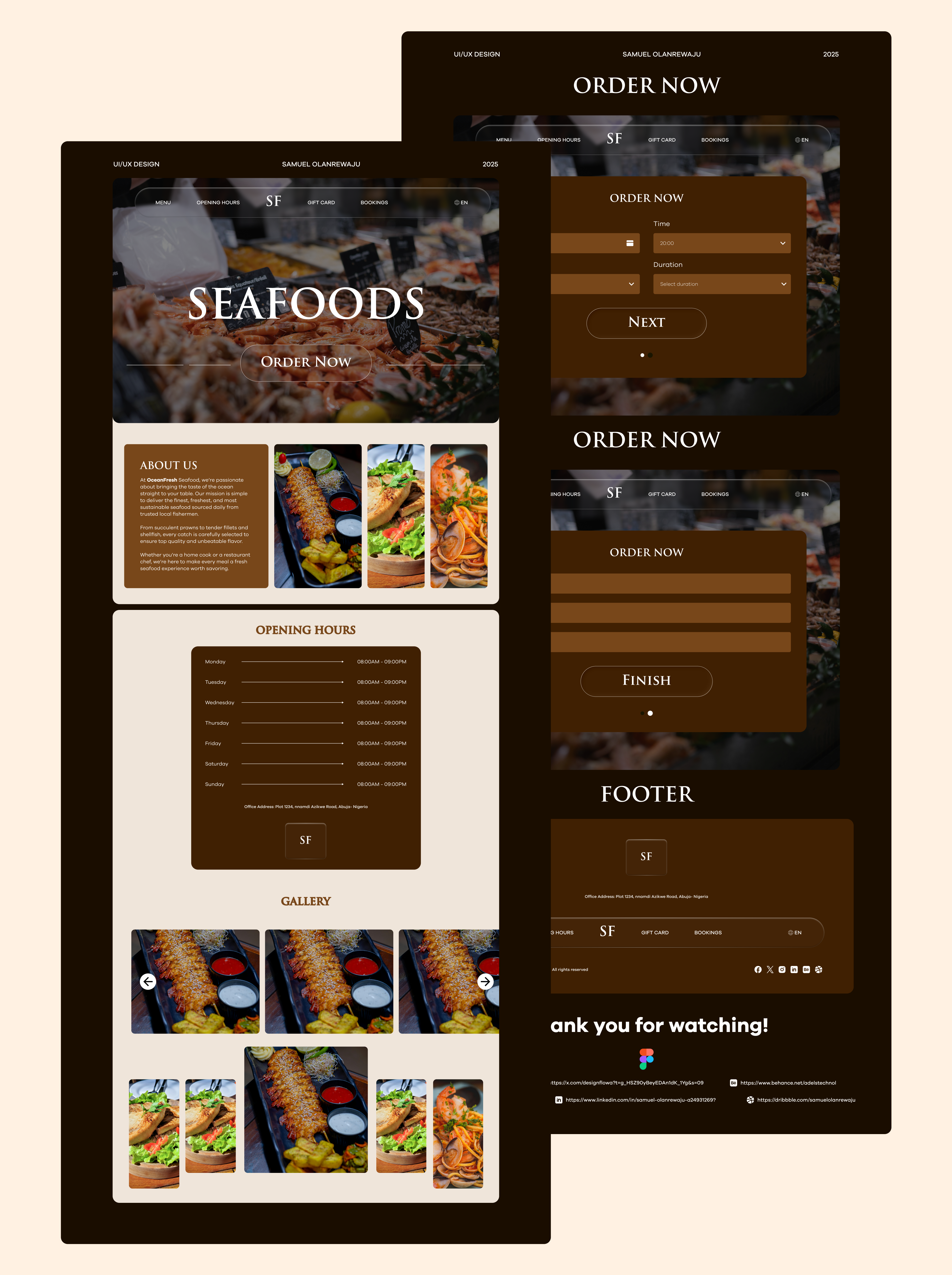 SEAFOODS - Seafoods Ordering Web App. dashboarddesign ecommerce figma interactiondesign landingpage microinteraction mobileapp mobileui onboarding productdesign responsivedesign ui uidesign usability userexperience userinterface ux uxdesign webapp webdesign