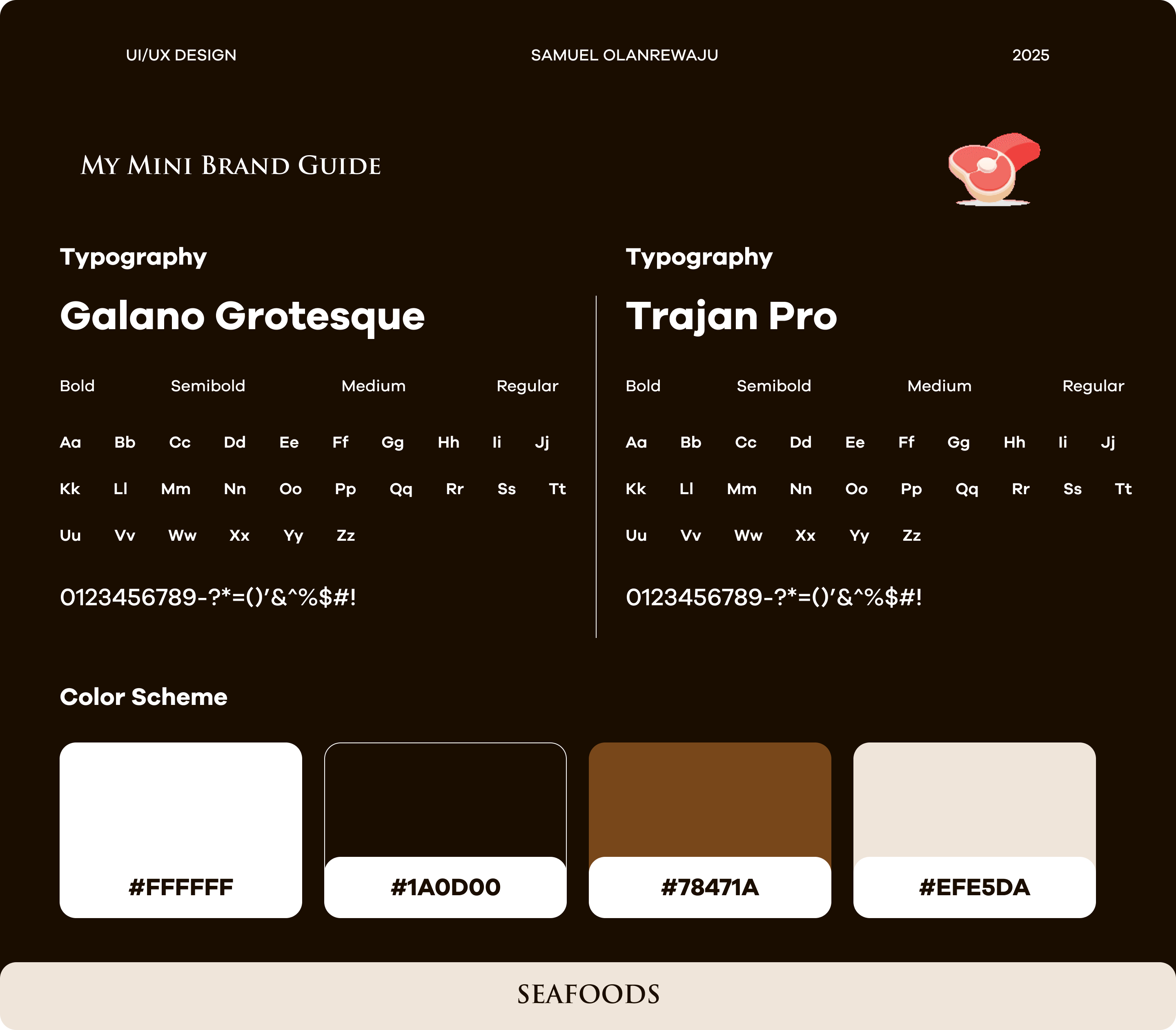Example of UI Design: Seafood Ordering & Delivery