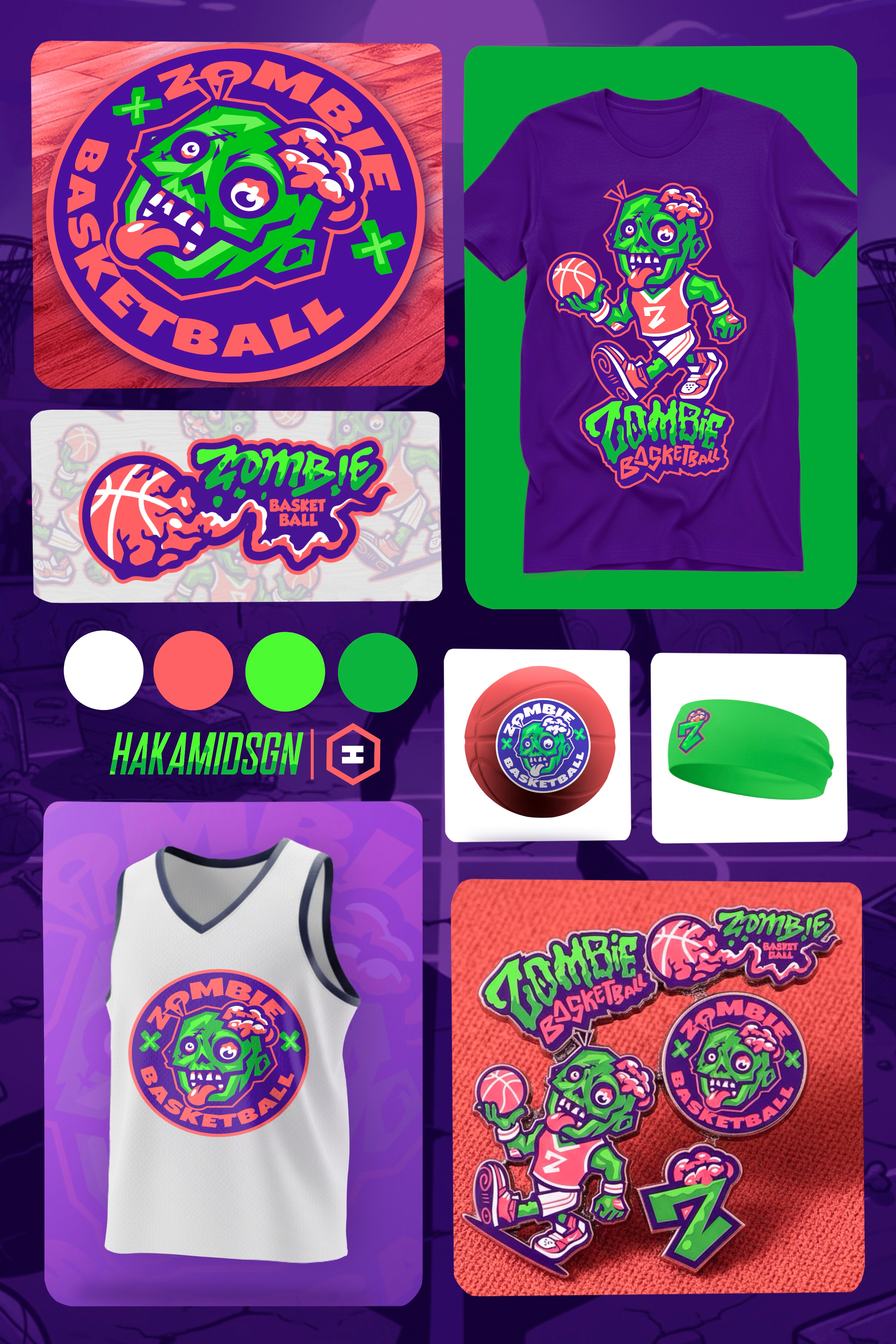 Zombie basketball baseball basketball branding design gaming halloween halloweendesign illustration logo mascot mascotdesign sport zombiedesign zombielogo