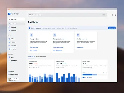 Order monitoring dashboard app design app ui design system launchpad order dashboard product ui