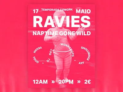 Ravies desinn graphic design music poster