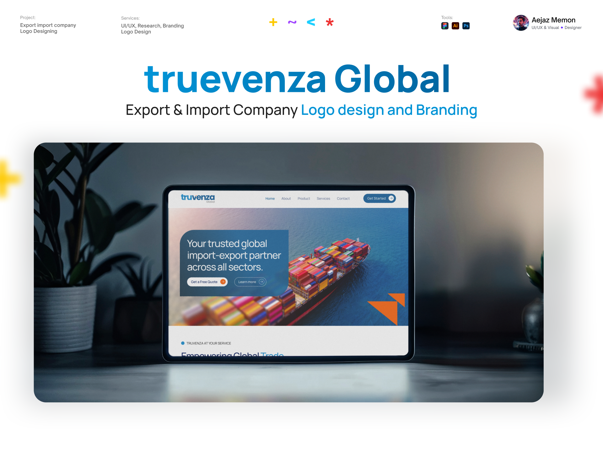 Export & Import Company Logo Design Branding branding graphic design illustration logo