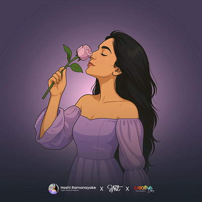 "The Lavender Bloom" - Hashi Ramanayake branding graphic design