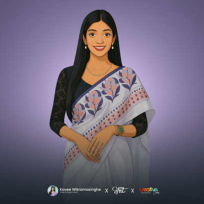 "The Presenter's Drape" - Kavee Wikramasinghe branding graphic design