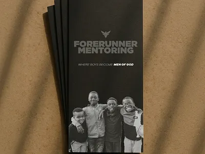 Forerunner Mentoring branding collateral dallas graphic design print typography