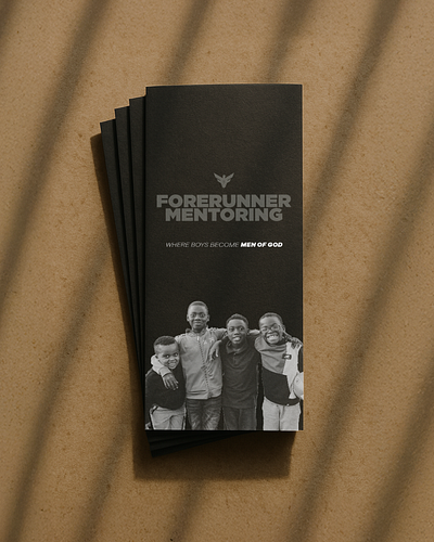 Forerunner Mentoring branding collateral dallas graphic design print typography