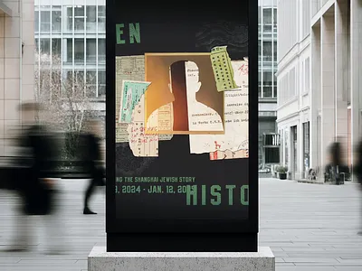Hidden History animation branding collage dallas graphic design museum typography