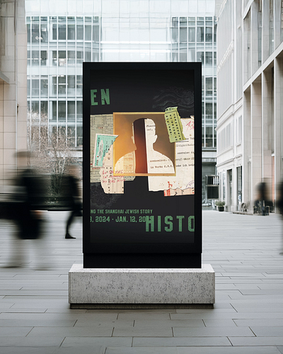 Hidden History animation branding collage dallas graphic design museum typography