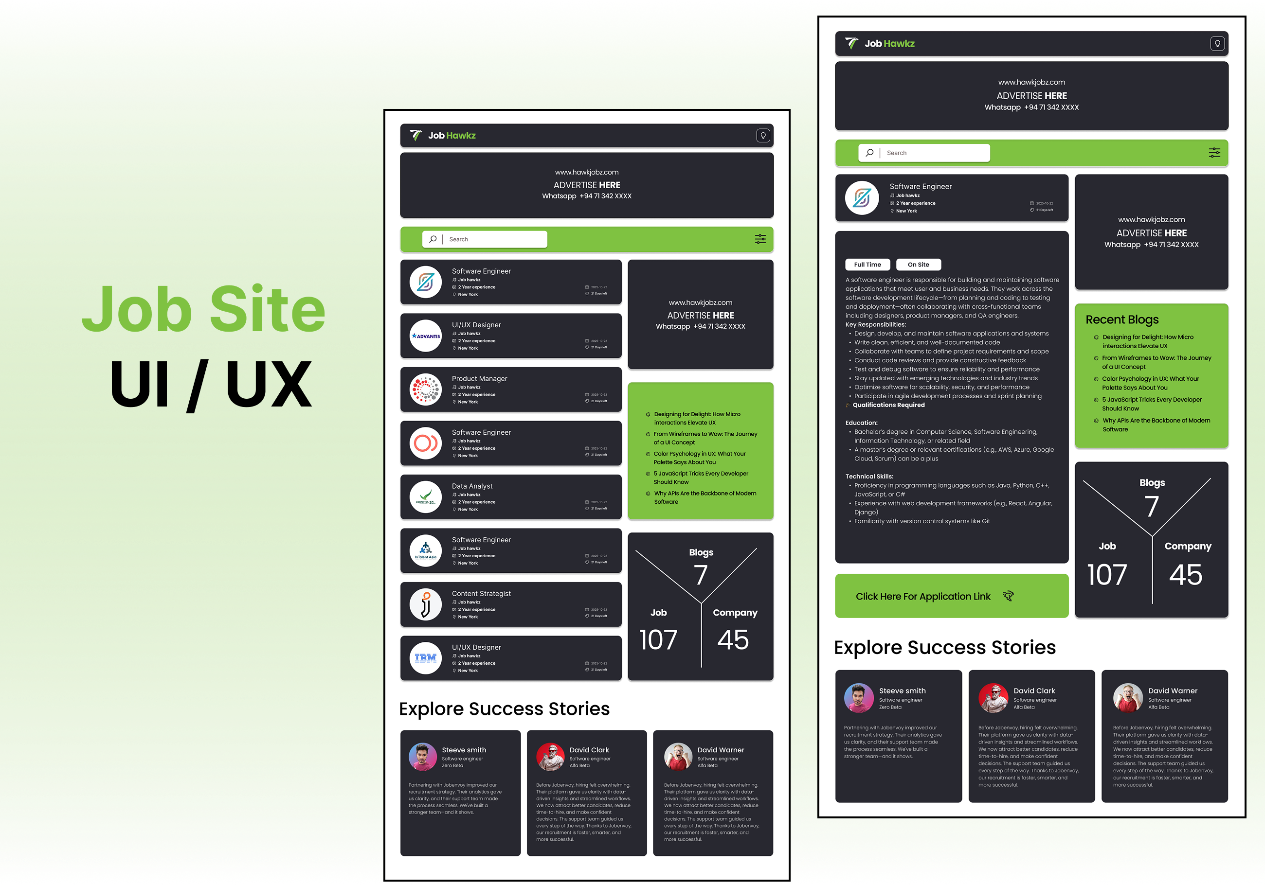 Example of Simple Website Design & Build