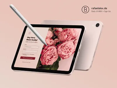 Daily UI #001 – Sign Up with Random Color Constraints product design