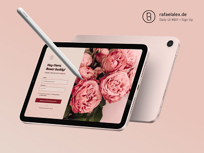 Daily UI #001 – Sign Up with Random Color Constraints product design