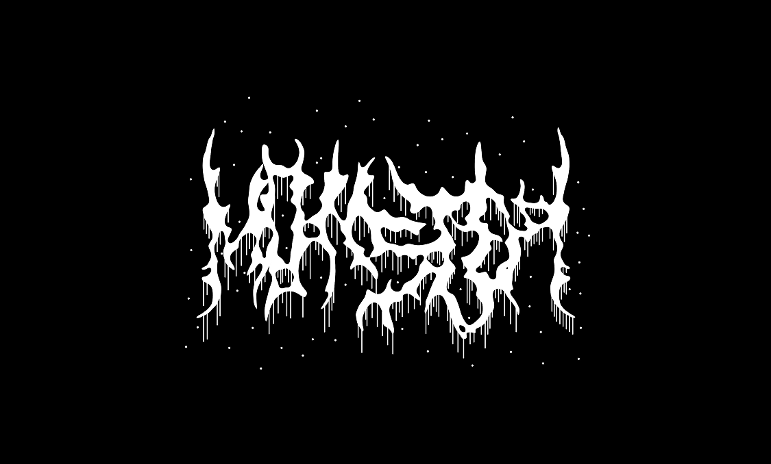 Designing Death Metal Fonts. death fonts graphic design horror metal music