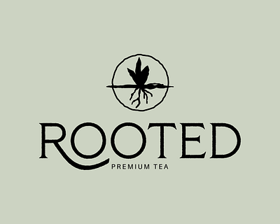 ROOTED Brand Identity & Packaging brand identity brand identity design branding elegant food packaging hand drawn logo logo design natural packaging packaging design premium branding sophisticated tea