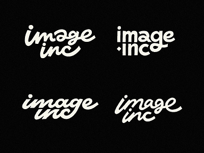 image inc : ai app logo ai app authentic calligraphy custom exploration flow fun future handlettering iconic identity image lettering modern playful process script type wordmark