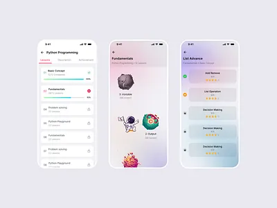 Gamified EdTech Learning App edtech gamified app learning app ui design
