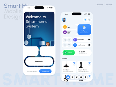 Smart Home Mobile App app app design creative home home automation home control app home tech ui ios ios design mobile app smart smart home smart home app smart house smart living ui design uiux