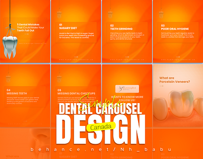 Dental Carousel Design dental graphic design health medical