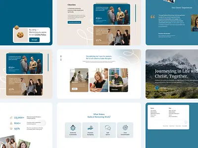 A sleek, responsive, and user-first UI design branding christ ui website