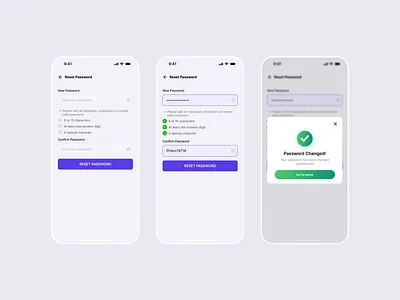 Reset Password Design app design design mobile design reset password ui design