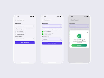 Reset Password Design app design design mobile design reset password ui design