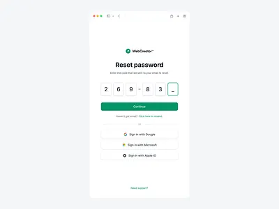 Reset Password app design ui ui design