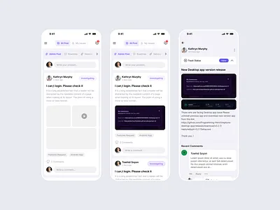 Helpdesk UI Design app design helpdesh ui design mobile design ui design