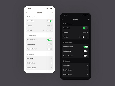 Daily UI #07 — Settings ui
