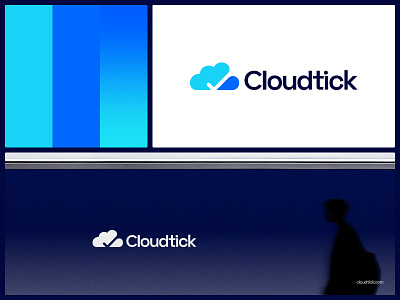 Cloud Logo Concept | Tick Mark + Cloud Shape branding check mark logo cloud logo data logo design hosting logo logo logo for sale logomark logotype minimal logo modern logo negative space logo saas logo secure logo software logo storage logo symbol tech logo tick logo