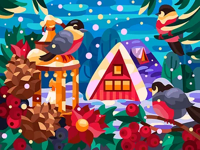 Birds and berries black branding design graphic design illustration logo t shirt ui ux vector