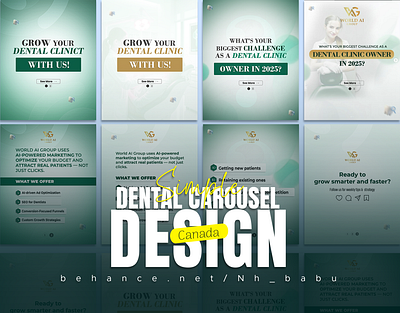 Dental Carousel Design carousel clinic dental graphic design medical